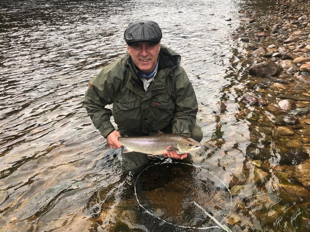 Mike Hendry's first Salmon